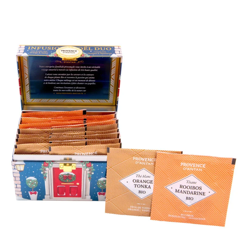 Coffret métal Assortiment Thé & Tisane de Noël Bio