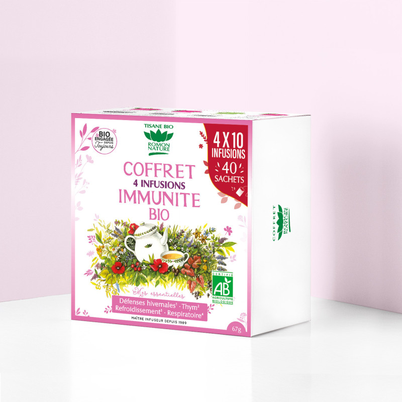 Organic Immunity Tea Gift Set – 40 Hand-Sewn Tea Bags