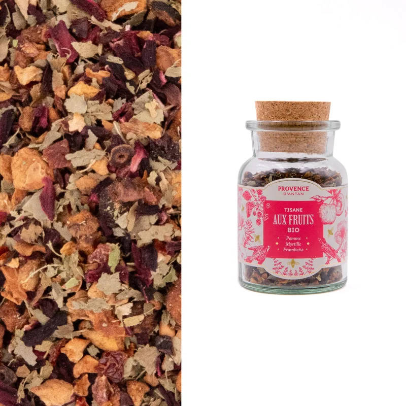 Fruit Herbal Tea Gift Set - Glass Bottle with Infuser