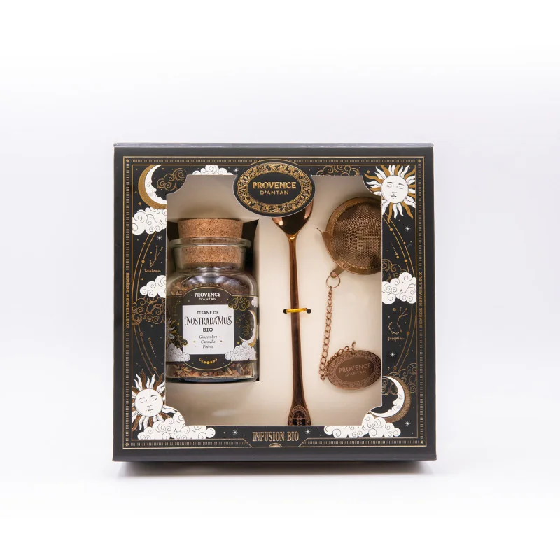 Nostradamus Organic Gift Set – Ginger Lemon Rose Herbal Tea