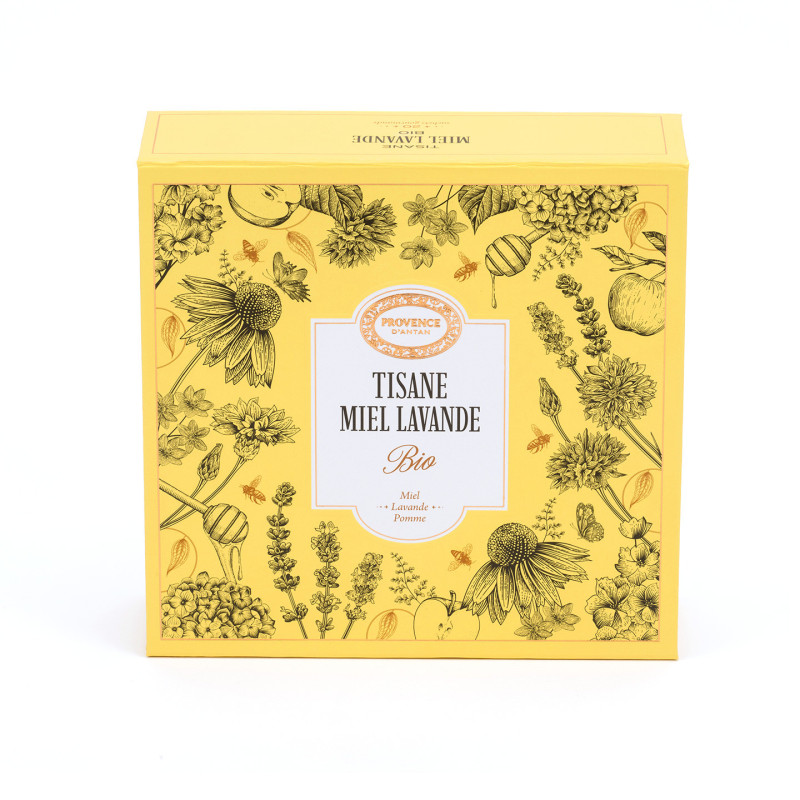Organic HONEY LAVENDER Herbal Tea Set - Provence d'Antan