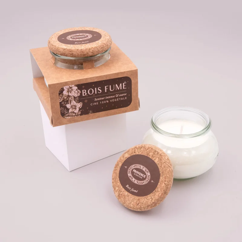 Artisanal Candle Smoked Wood – Provence d’Antan 140 g