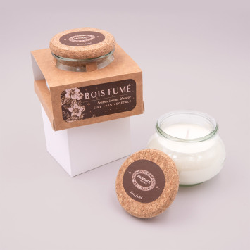 Artisanal Candle Smoked Wood – Provence d’Antan 140 g