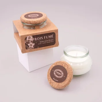 Artisanal Candle Smoked Wood – Provence d’Antan 140 g