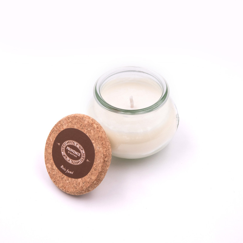 Bougie artisanale Bois Fumé – Provence d’Antan 140 g