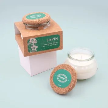 Bougie artisanale Sapin – Provence d’Antan 140 g