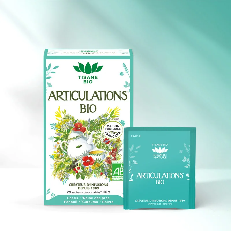 Tisane Bio Articulations – Infusion Cassis et Reine des Prés