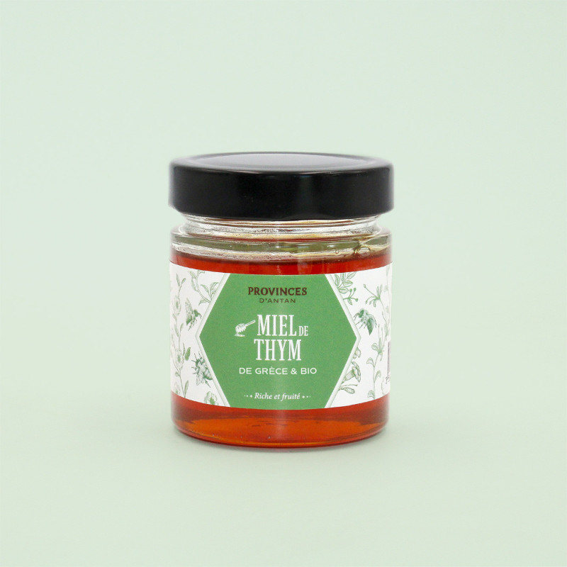 Miel de Thym de Grece BIO – Pot 220 g | Provence d’Antan