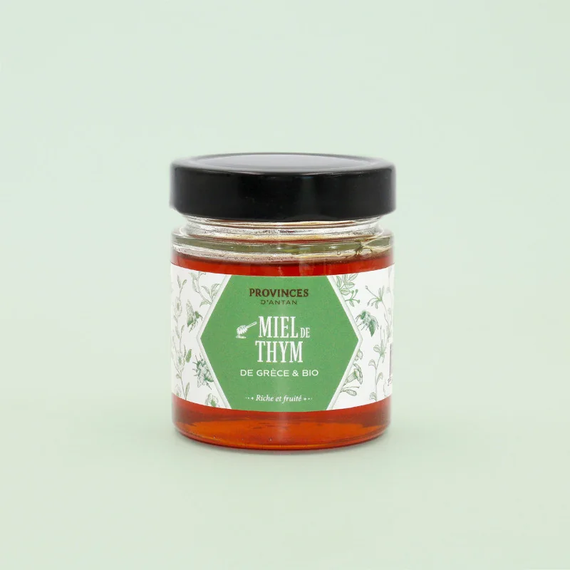 Organic Greece Thyme Honey – 220g Jar | Provence d’Antan
