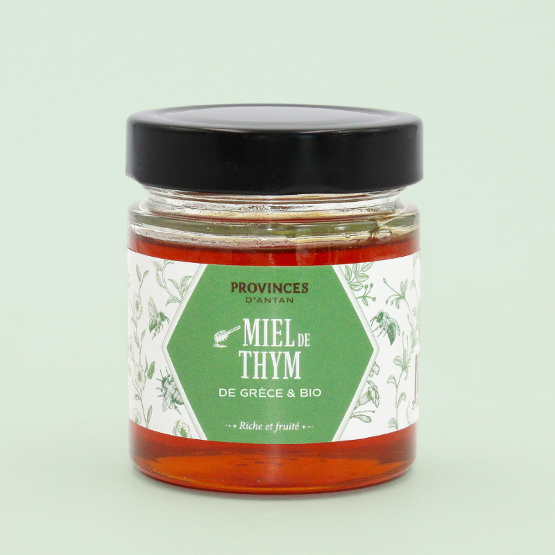 Miel de Thym de Grece BIO – Pot 220 g | Provence d’Antan