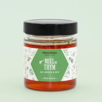 Organic Greece Thyme Honey – 220g Jar | Provence d’Antan