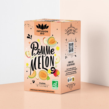 Tisane Bio Pomme Melon – Fraîche & fruitée