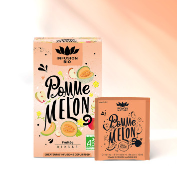 Tisane Bio Pomme Melon – Fraîche & fruitée
