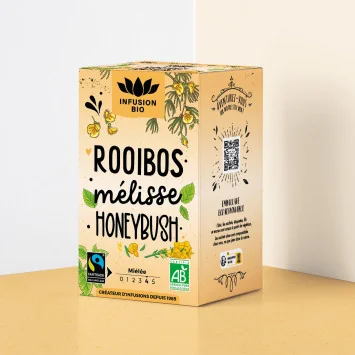 Organic Rooibos Lemon Balm Herbal Tea – Floral & Citrusy