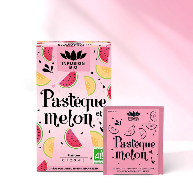 Infusion Bio Pastèque Melon – Fraîcheur fruitée estivale