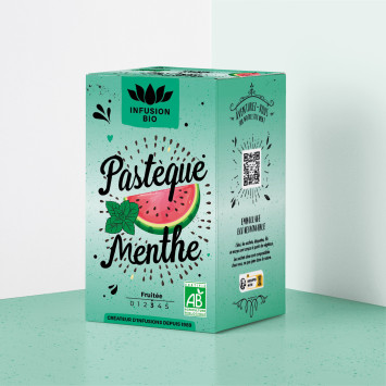 Infusion Bio Pastèque Menthe – Fraîche & fruitée