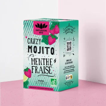 Crazy Mojito Strawberry Organic Herbal Tea – Fresh & Fruity