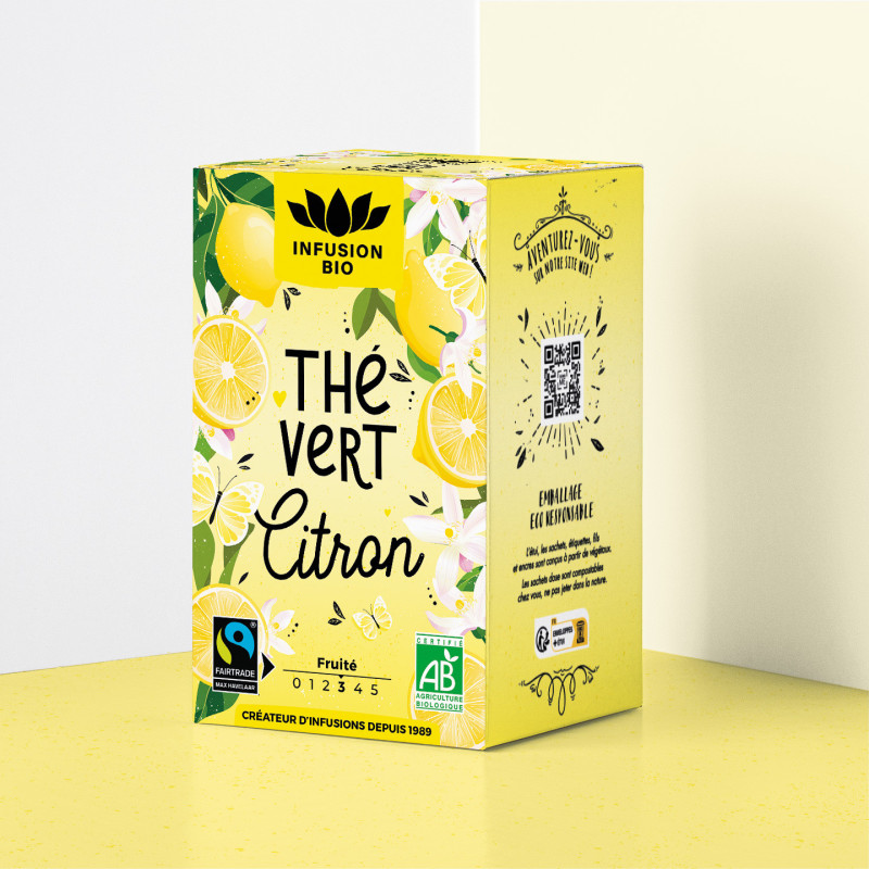 Organic Green Tea – Lemon – Fresh & Botanical