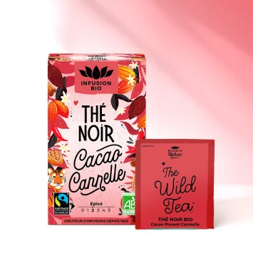 Thé Noir Bio Cacao Cannelle – Épicé & gourmand