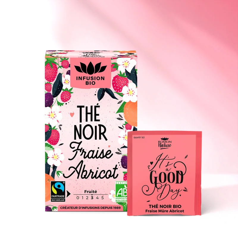 Organic Black Tea – Strawberry & Apricot – Fruity & Refined