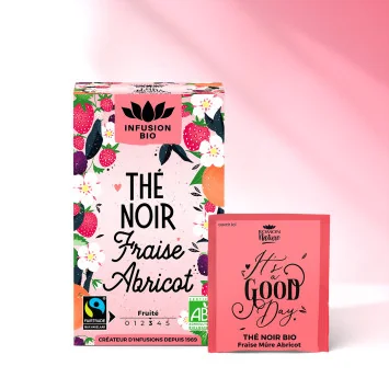 Organic Black Tea – Strawberry & Apricot – Fruity & Refined