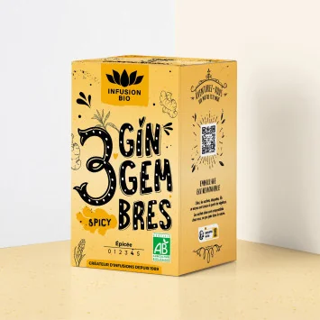 Infusion 3 Gingembres Bio* - 16 Sachets