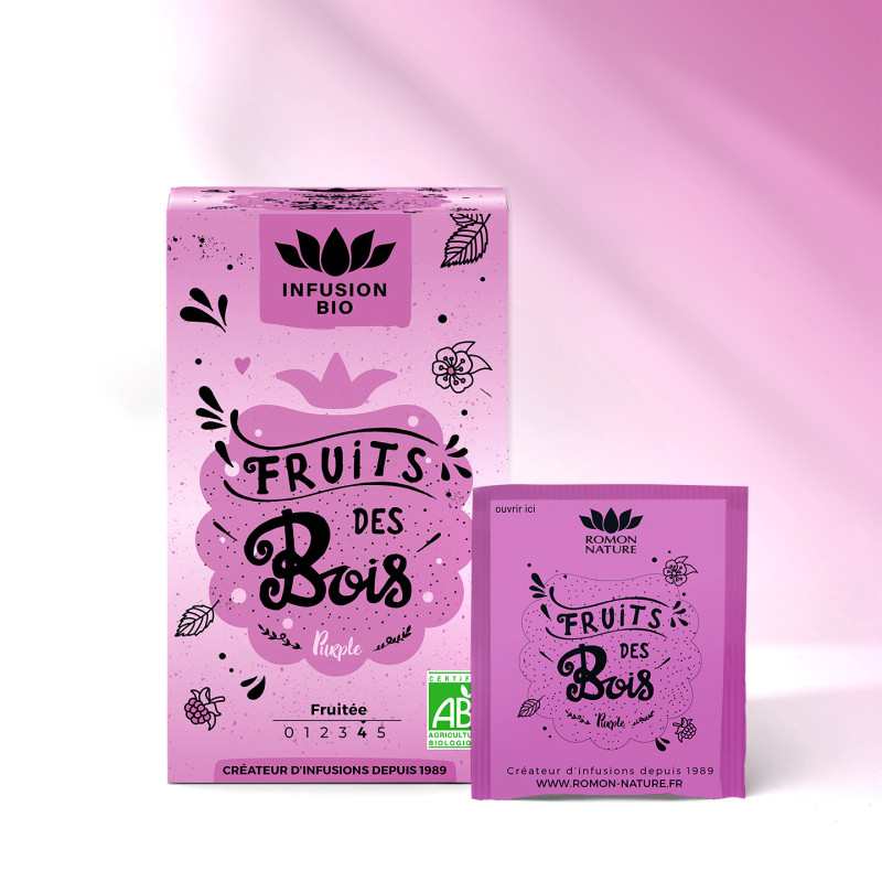 Infusion Fruits des Bois Bio* - 16 Sachets | Saveurs Fruitées