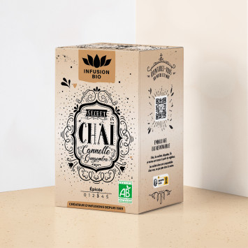 Infusion Chaï Bio* - 16 Sachets | Saveurs Épicées & Bien-Être