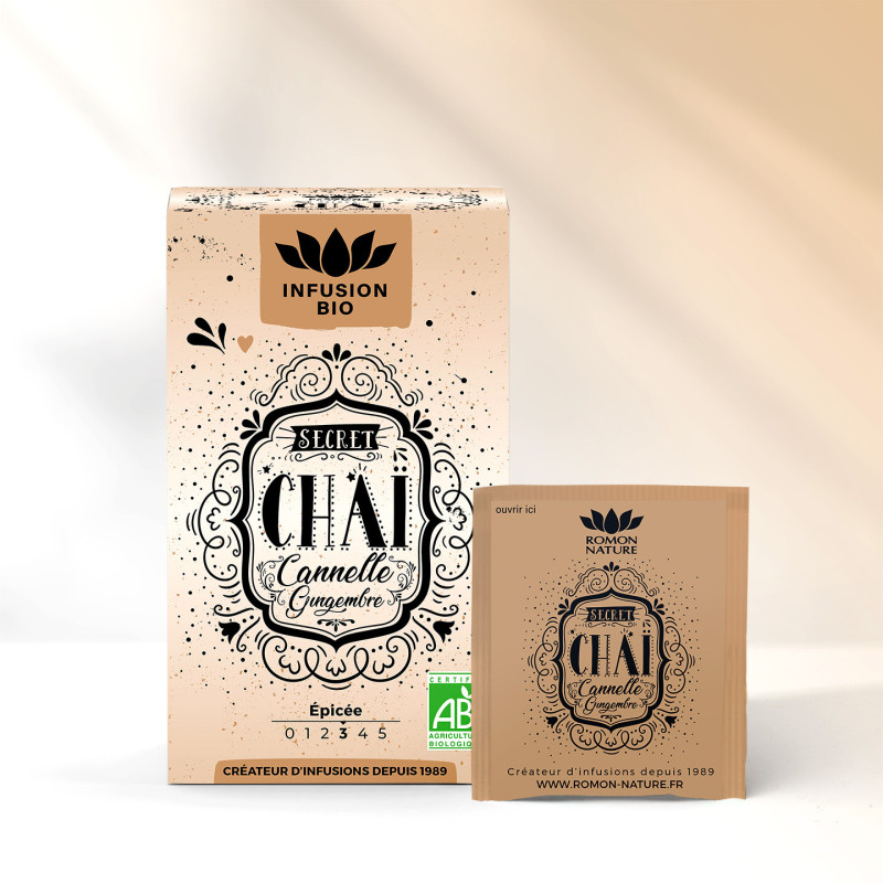 Infusion Chaï Bio* - 16 Sachets | Saveurs Épicées & Bien-Être
