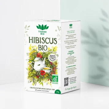 Organic Hibiscus Herbal Tea* – 20 Bags | Romon Nature