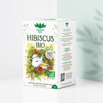 Tisane Hibiscus Bio* – 20 Sachets | Romon Nature