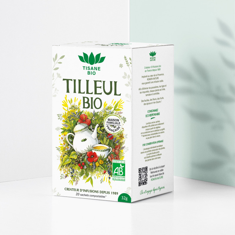 Tisane Tilleul Bio* – 20 Sachets | Romon Nature