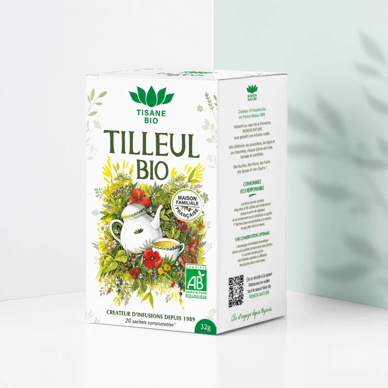 Tisane Tilleul Bio* – 20 Sachets | Romon Nature