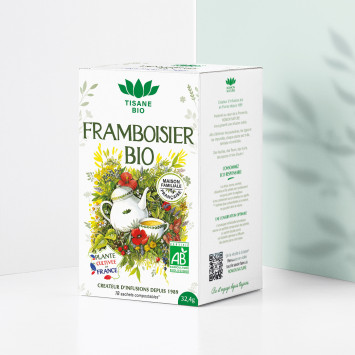 Tisane Framboisier Bio* – 18 Sachets |  Romon Nature