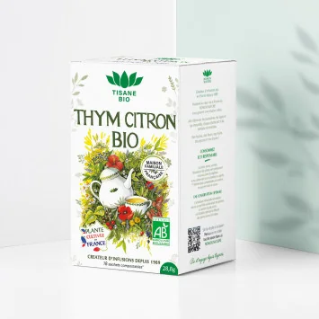 Organic Thyme Lemon Tea – 18 Bags | Romon Nature