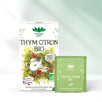 Tisane Thym Citron France Bio* – 18 Sachets | Romon Nature