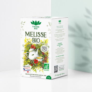 Organic French Lemon Balm Herbal Tea* – 18 Tea Bags | Romon Nature