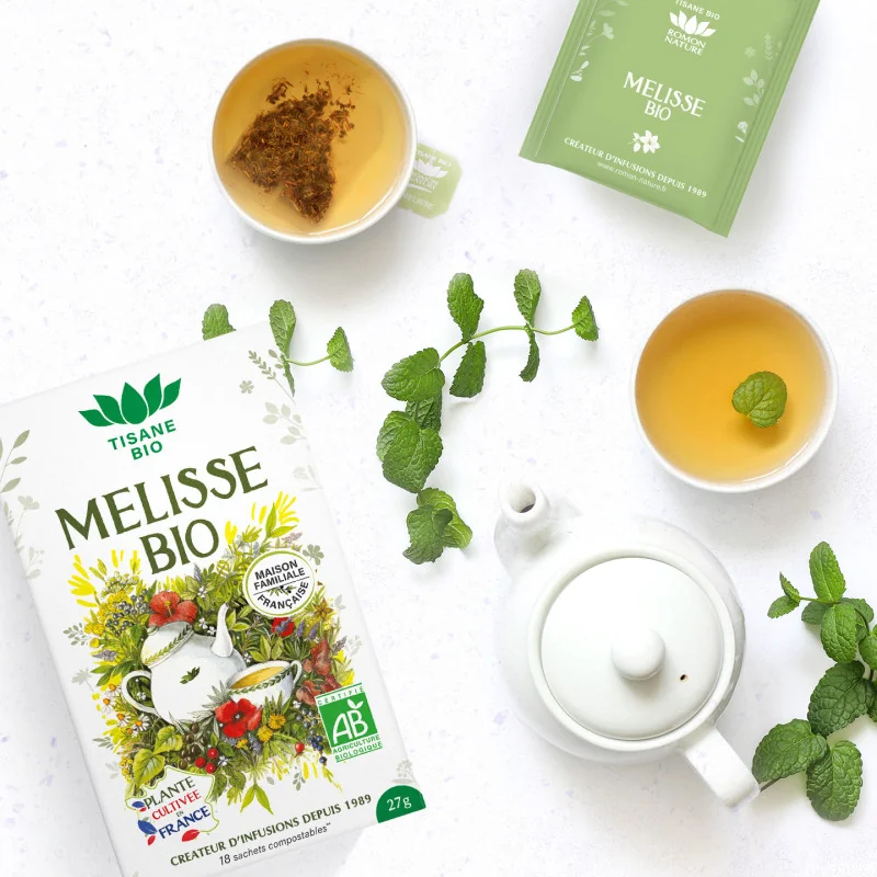 Organic French Lemon Balm Herbal Tea* - 18 Tea Bags