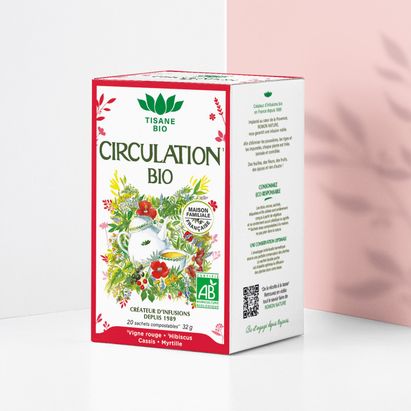 Tisane Bio Circulation – Infusion Vigne Rouge & Hibiscus