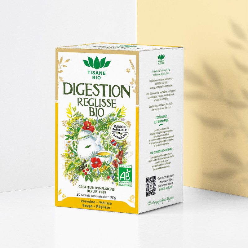 Tisane Bio Digestion – Infusion Réglisse & Verveine