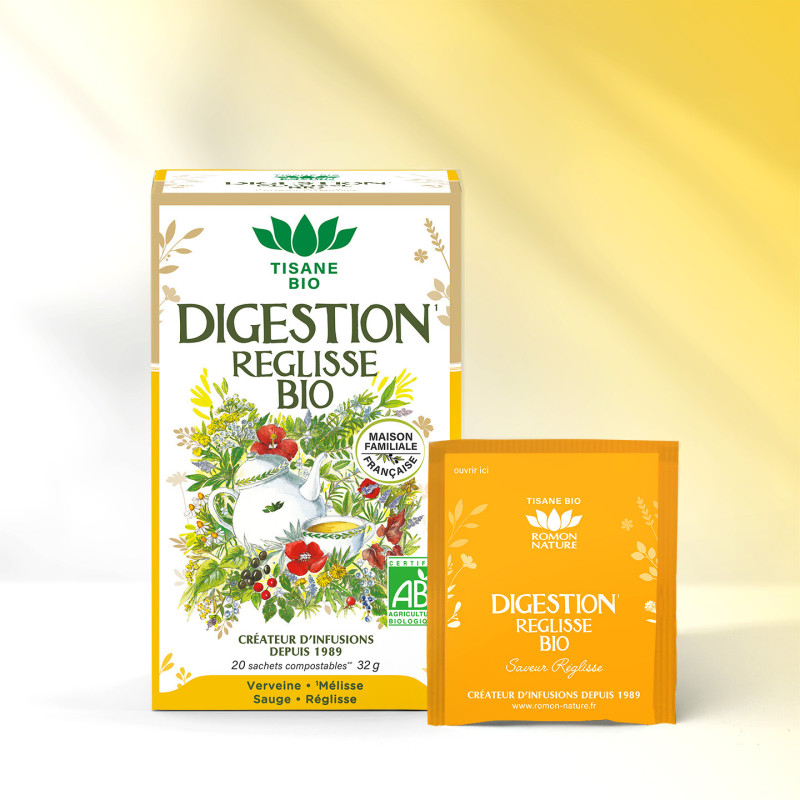 Tisane Bio Digestion – Infusion Réglisse & Verveine