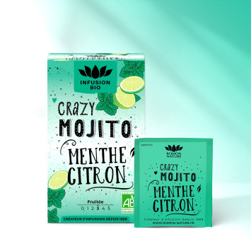 Infusion Crazy Mojito Bio* – 16 Sachets | Romon Nature