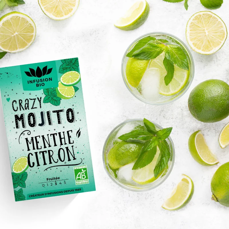Infusion Crazy Mojito Bio* – 16 Sachets | Romon Nature