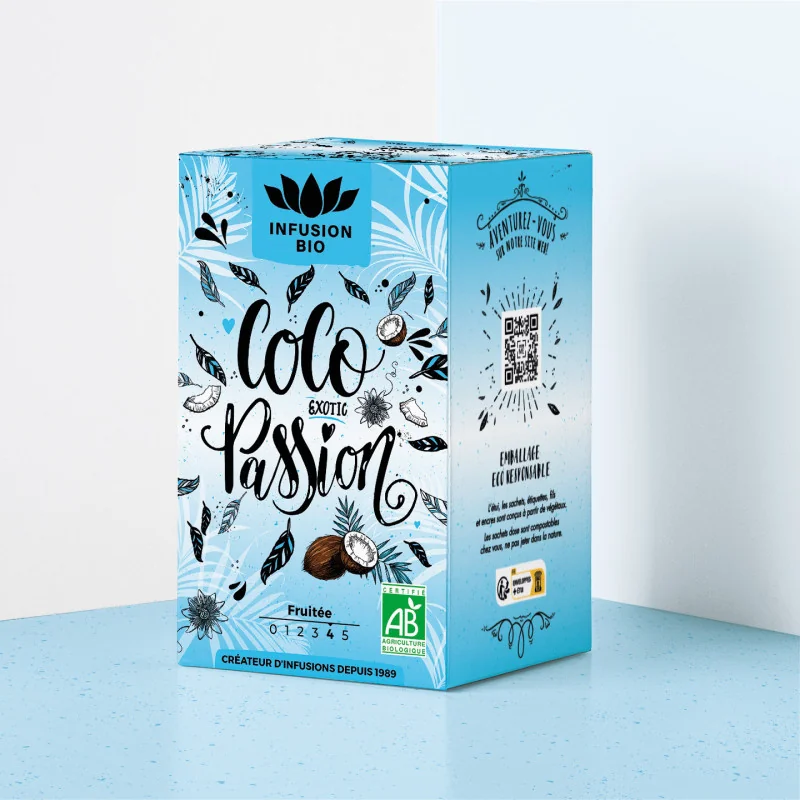 Infusion Coco Passion Bio - Mélange de Fruits Tropicaux