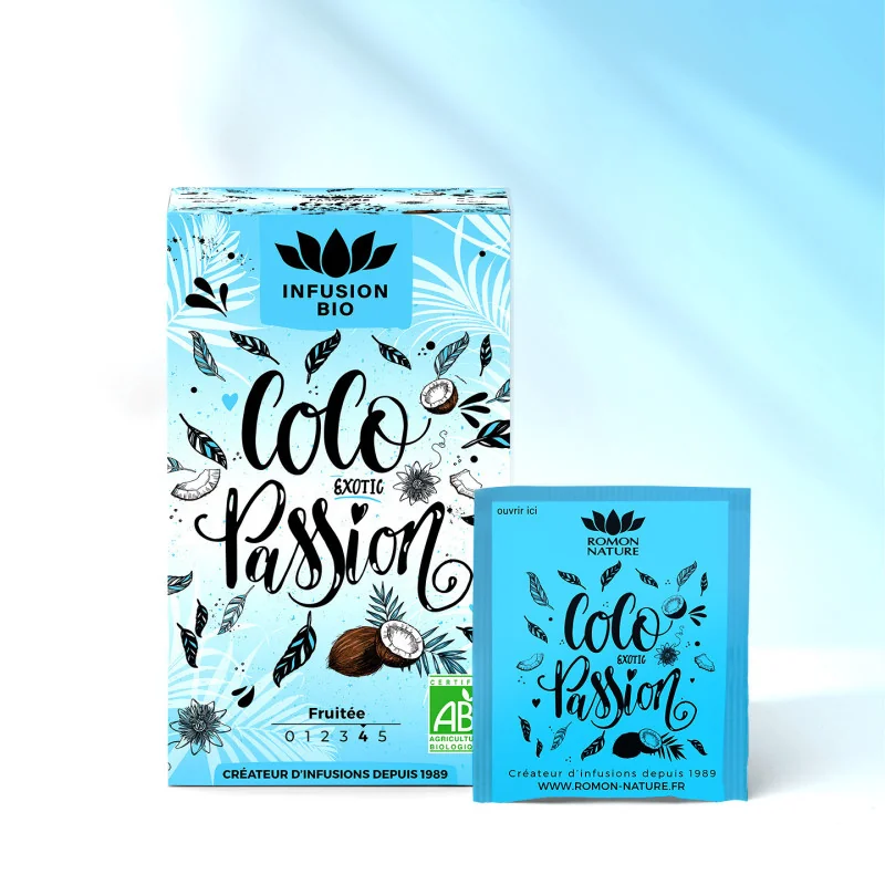 Infusion Coco Passion Bio - Mélange de Fruits Tropicaux