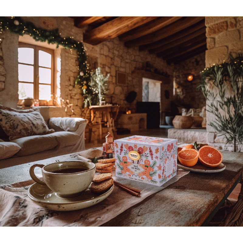 Coffret Thé de Noël Épices & Pamplemousse Bio – 20 sachets