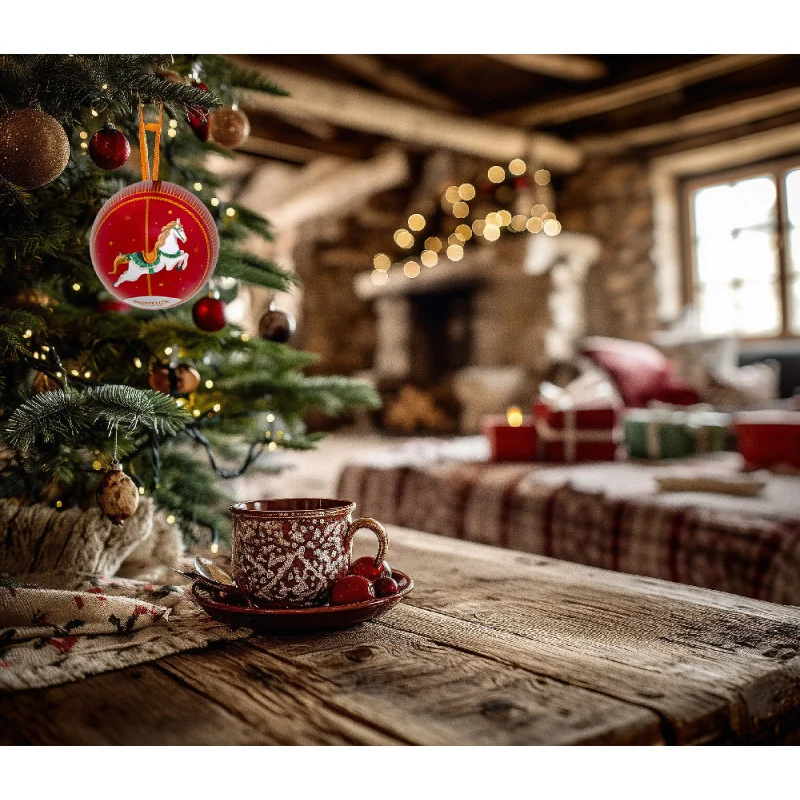 Magical Organic Christmas Herbal Tea - Metal Ornement