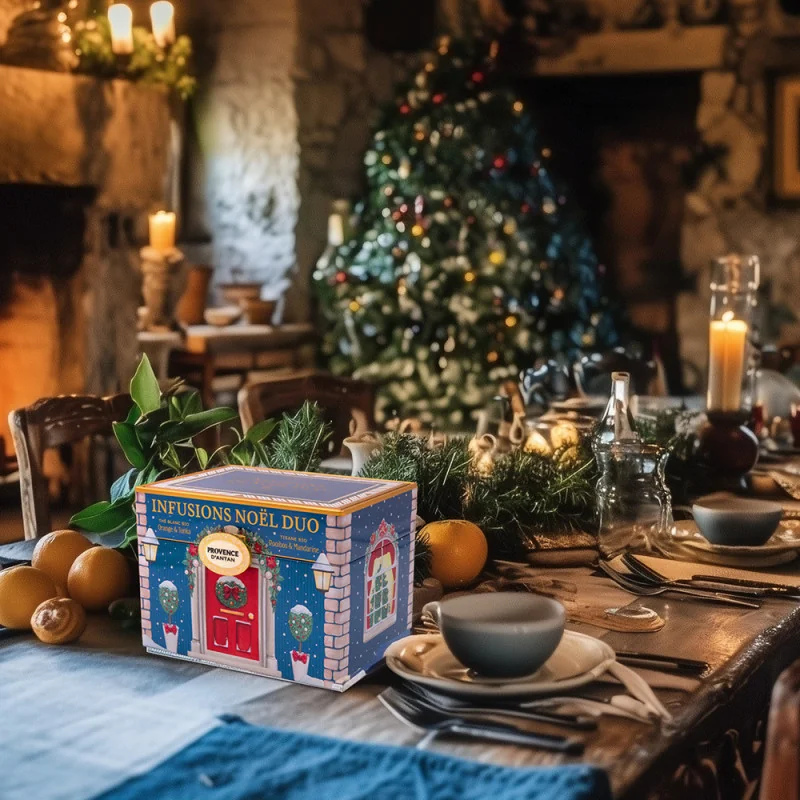 Coffret métal Assortiment Thé & Tisane de Noël Bio