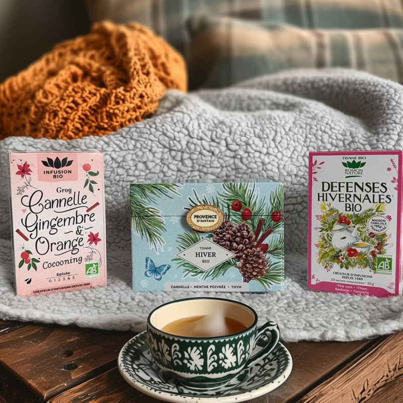 Coffret tisane hiver – Idée cadeau naturel | Provence d’Antan