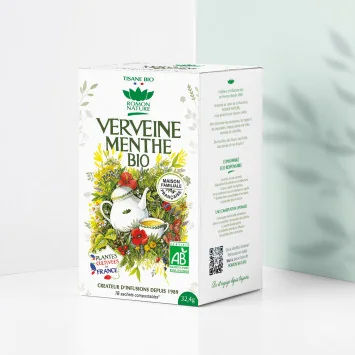 Organic Verbena/Mint Tea – 18 Bags | Provence d’Antan*